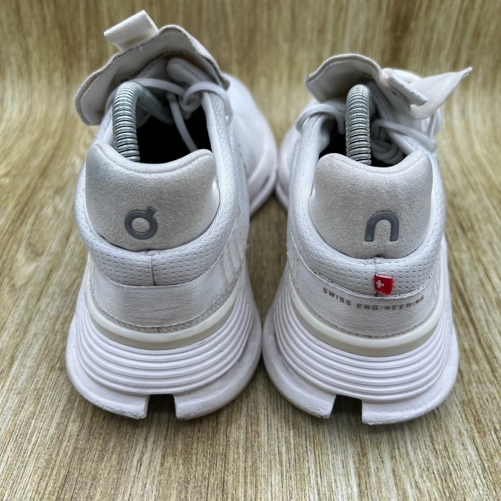 On Cloud Cloudnova Women's Size 6.5 White Mesh Sneakers Shoes Athletic - Picture 4 of 10
